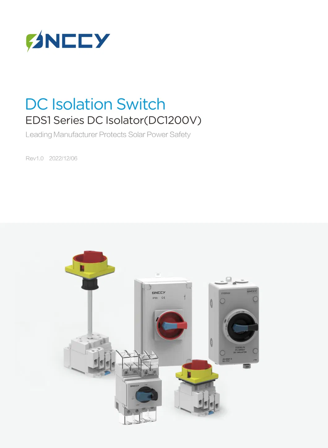 1000V 1500V PV Protection Enclosure Solar DC Isolator Switch